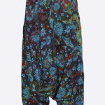 COTTON SUN-MOON PRINT TAIDAI HAREM TROUSER