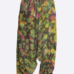 COTTON SUN-MOON PRINT TAIDAI HAREM TROUSER