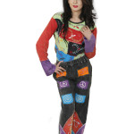 Handmade Cotton Trouser with Multicolored Patchwork