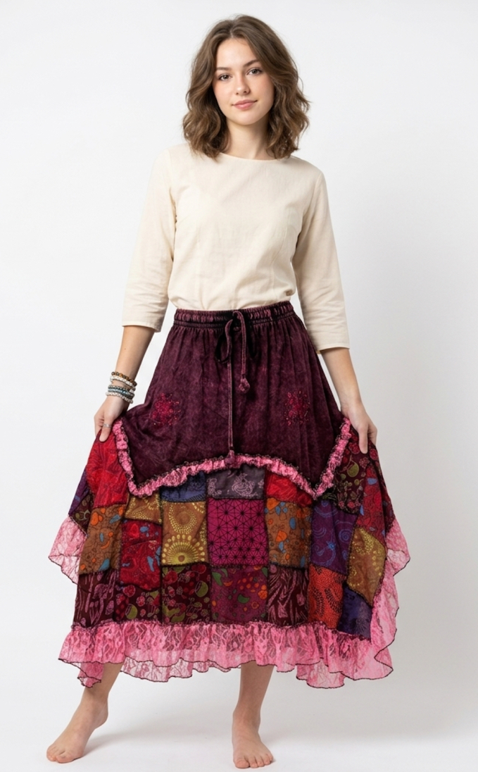cotton patch skirt