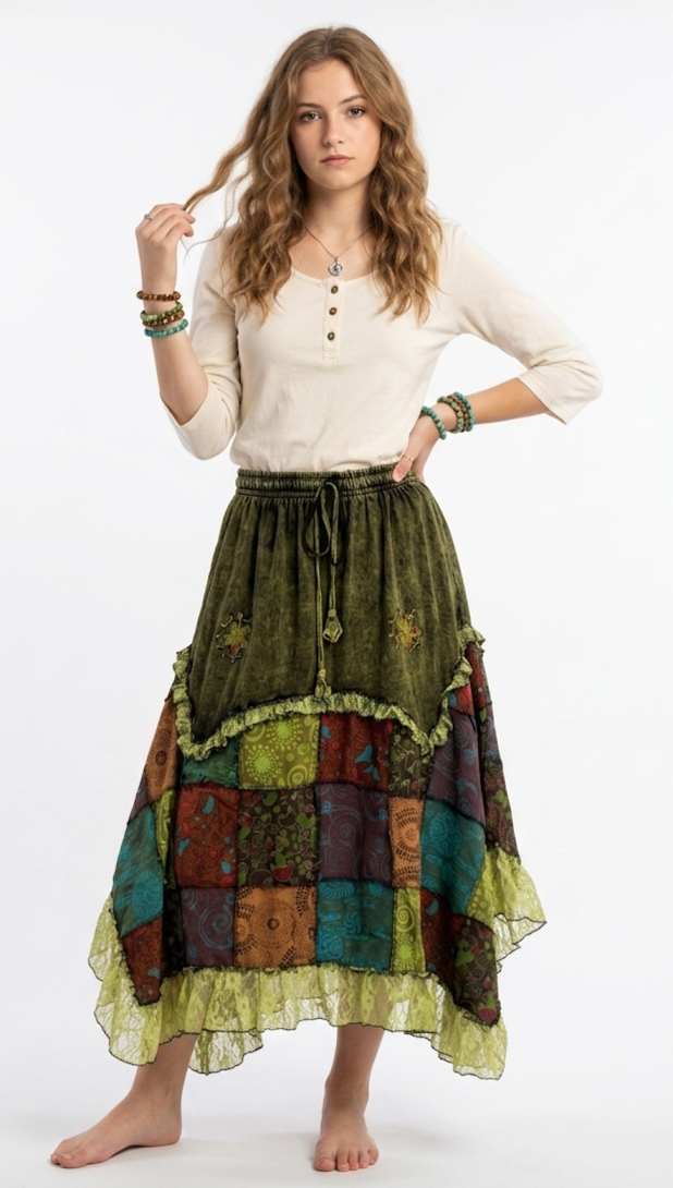 cotton patch skirt