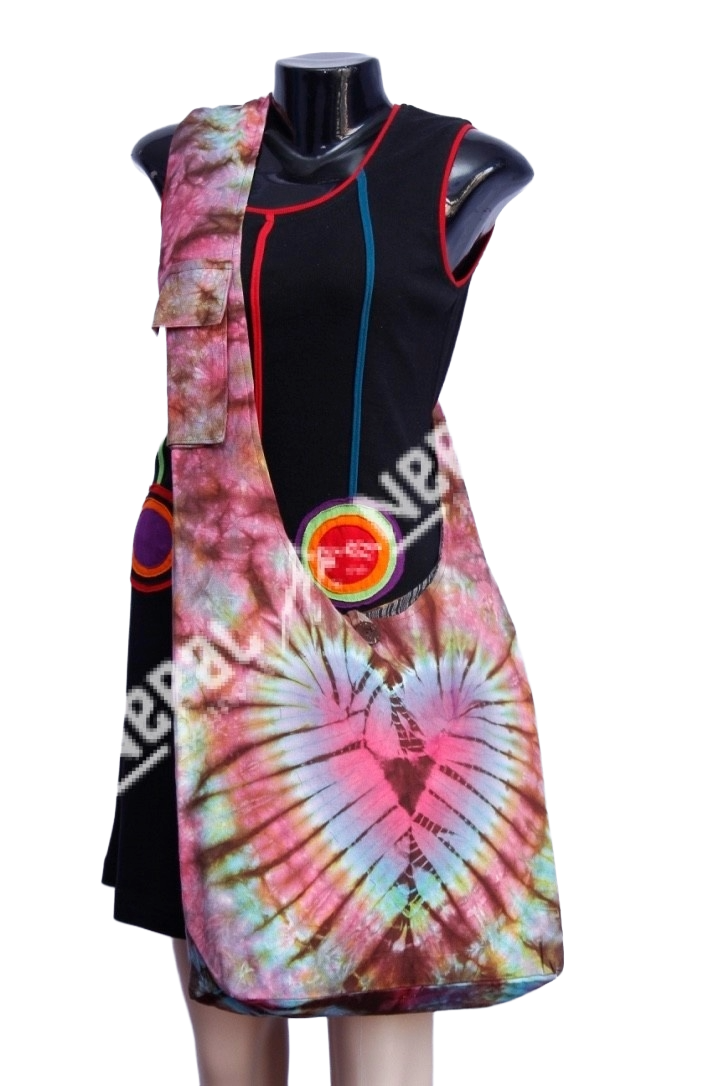 Tie-dye Cotton Shoulder Bag
