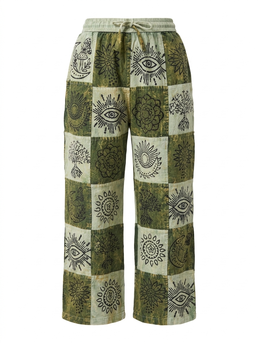 Patchwork Stonewash Trousers