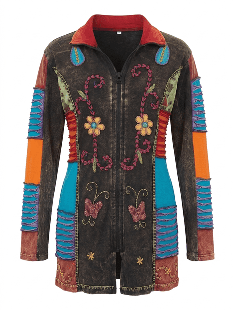 Flourish Patchwork Long Jacket