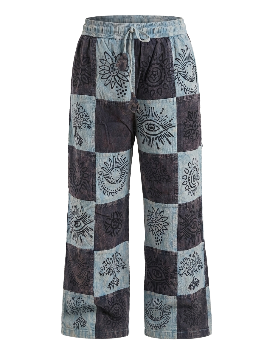 Patchwork Stonewash Trousers