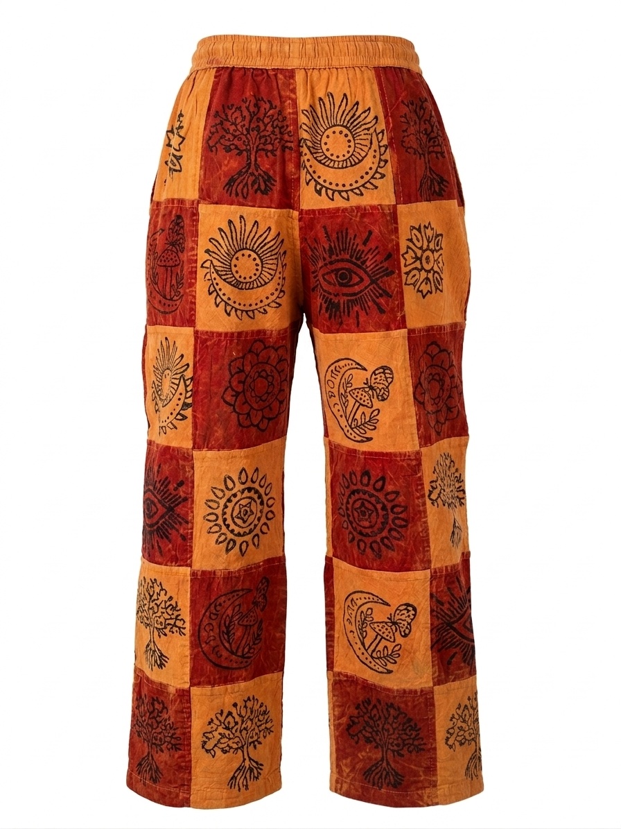 Patchwork Stonewash Trousers