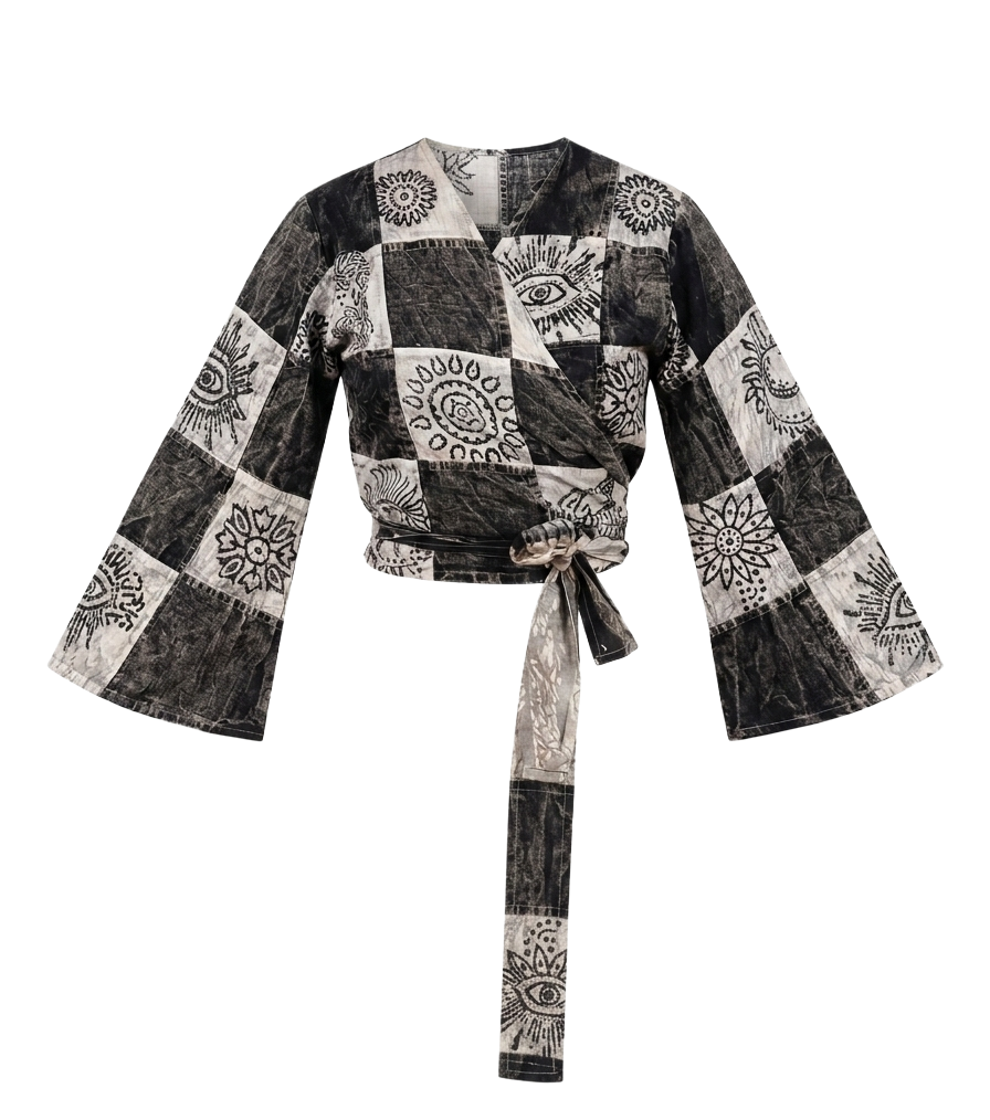 Patchwork Stonewash Tops