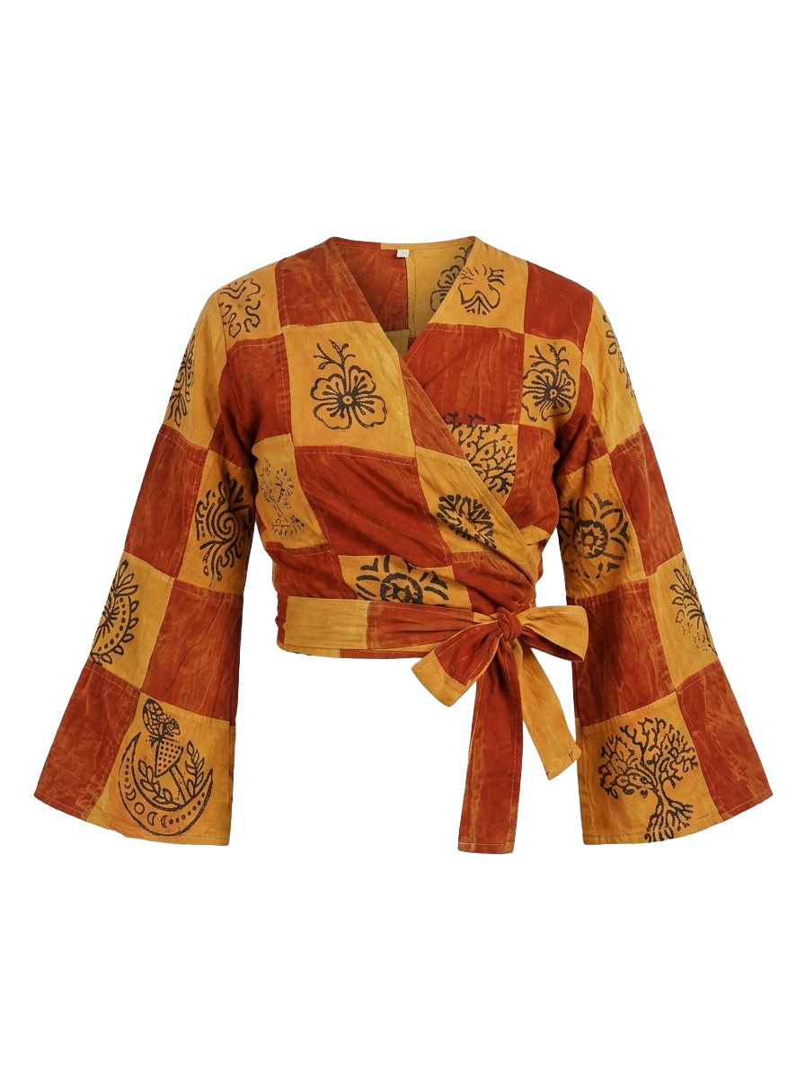 Patchwork Stonewash Tops