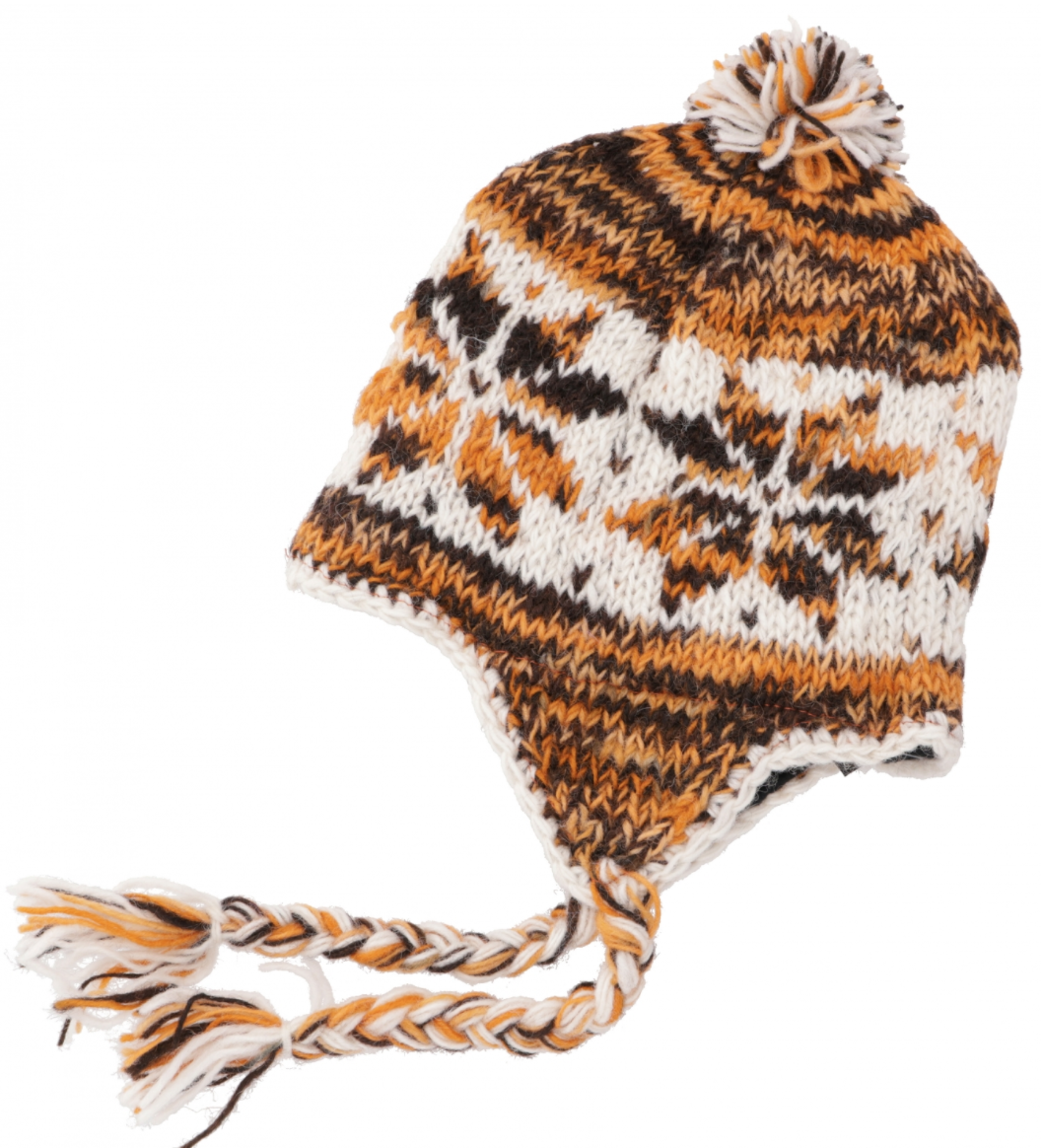 Hand Knitted Monkey Woolen  Cap