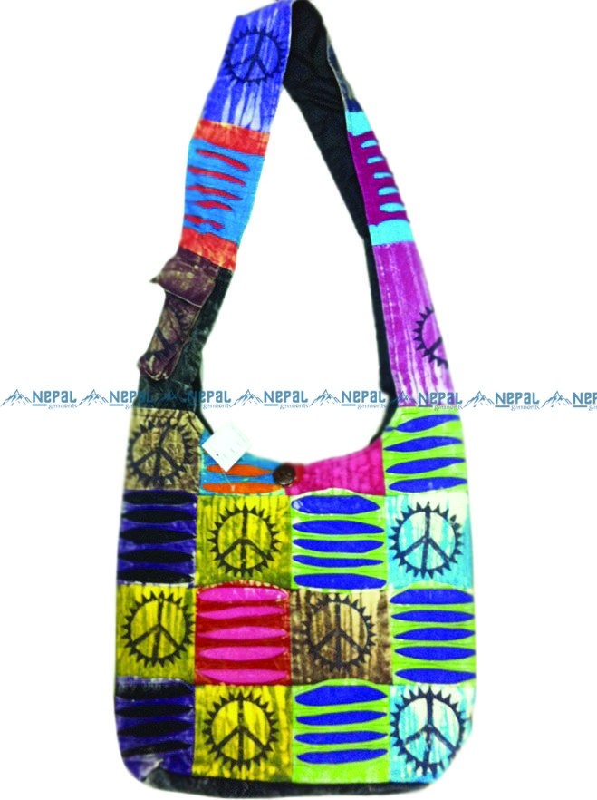 Hand-embroidery Crossbody Hippie Shoulder Bag