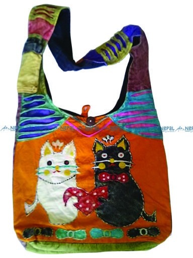 Hand-embroidery Crossbody Hippie Shoulder Bag