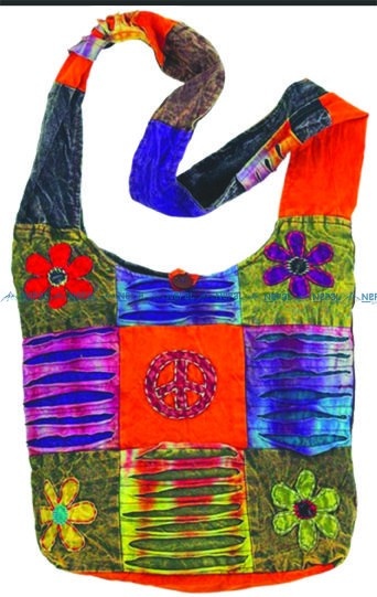 Hand-embroidery Crossbody Hippie Shoulder Bag