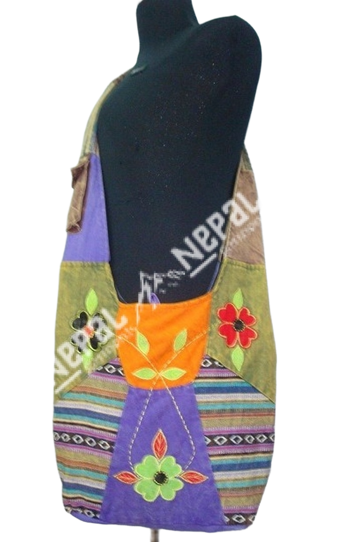 Hand-embroidery Crossbody Hippie Shoulder Bag