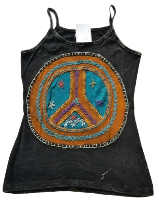 Peace Symbol Women's  Cotton Tank Top